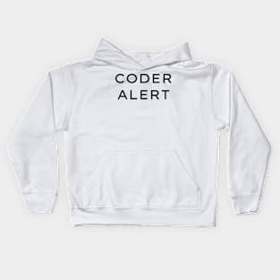 Coder Alert Kids Hoodie
